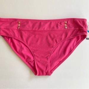 Women’s Time and Tru Button Front Bikini‎ Swimsuit Bottoms Bathing - XL (16-18)